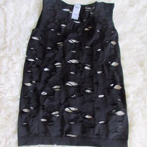 Black distressed shirt